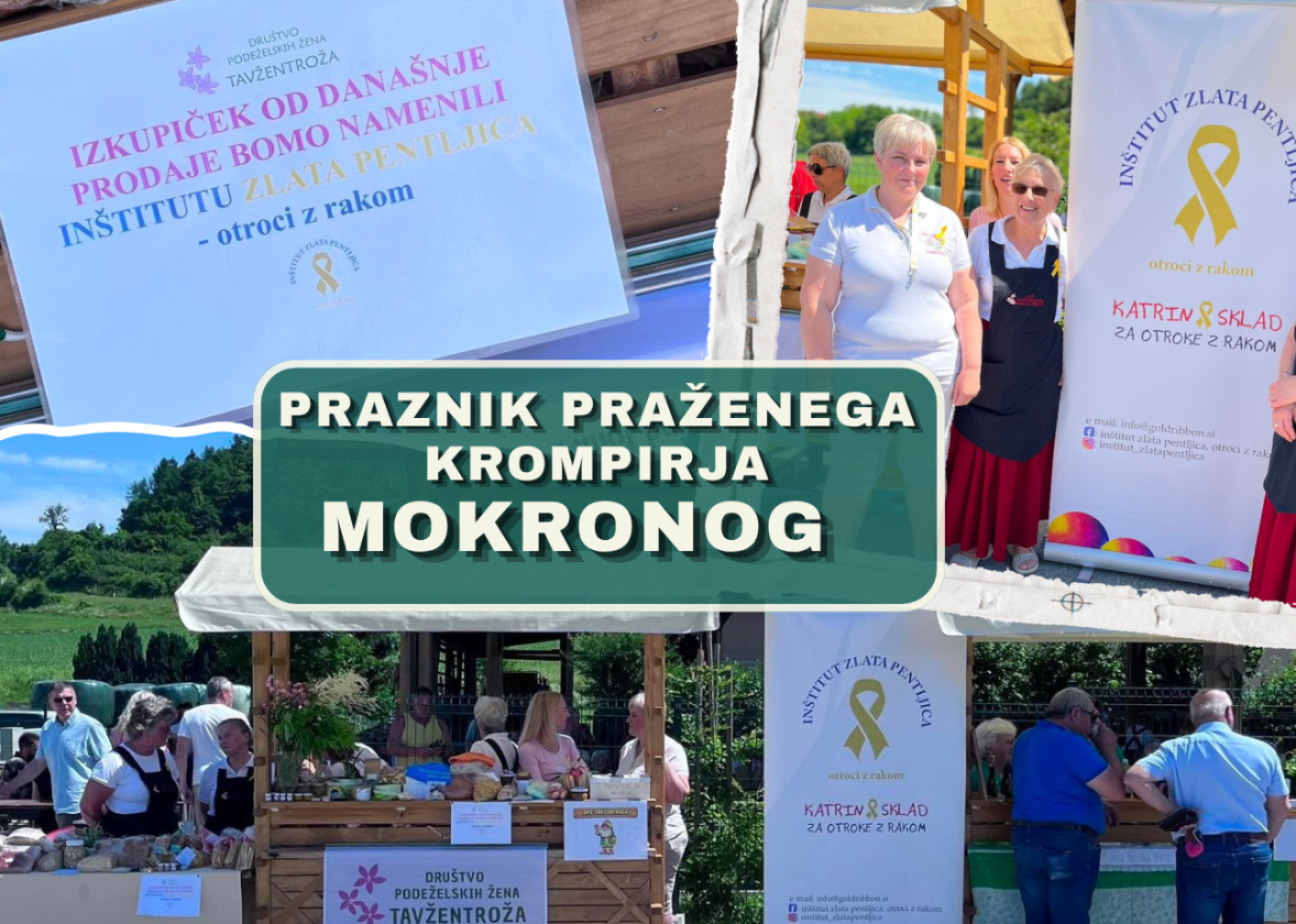 Srčnost iz Mokronoga: Društvo podeželskih žena Tavžentroža podprlo Zlato pentljico